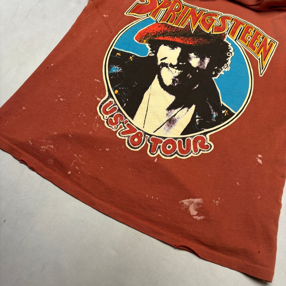 Madeworn Bruce Springsteen US 78 Tour T Shirt Men's XS Grunge Vintage - Picture 8 of 9